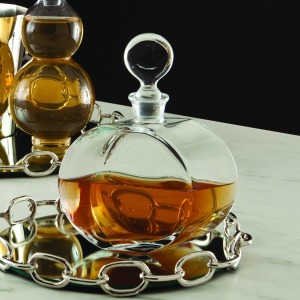 Round Glass Decanter-Offset Shape