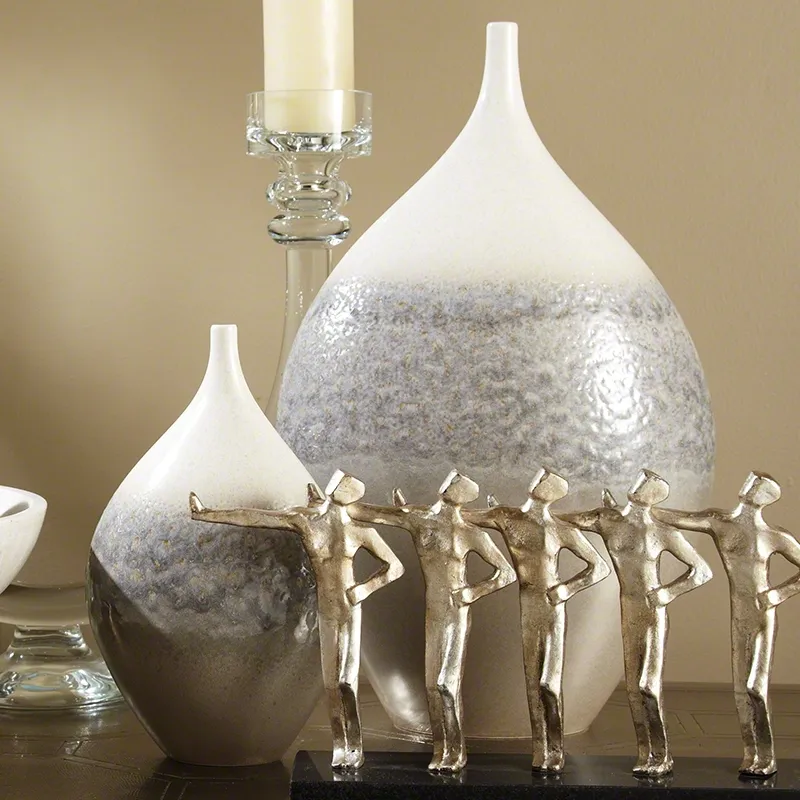 Cream Rises Vase-Wide-Lg