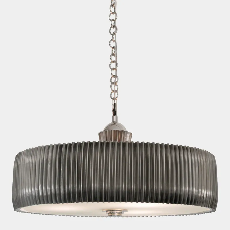 Crimp Chandelier-Antique Nickel