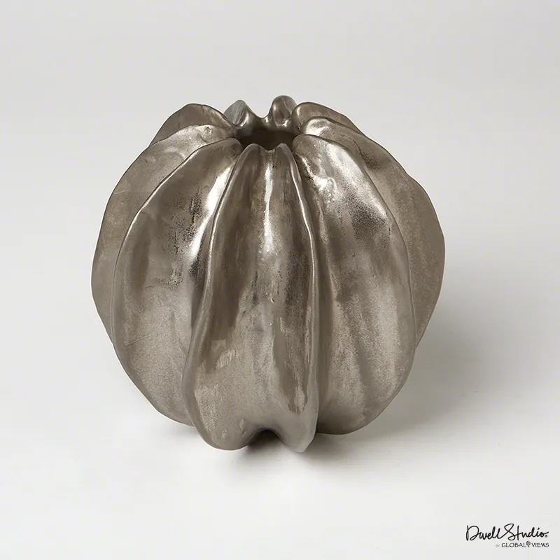 Sea Star Vase-Matte Silver