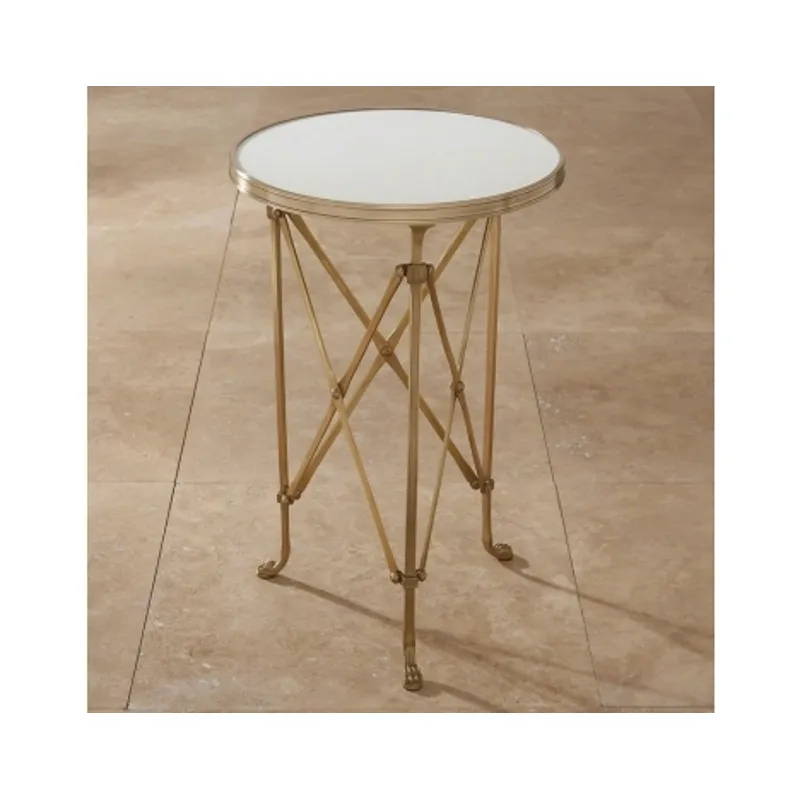 Directoire Table-Brass & White Marble