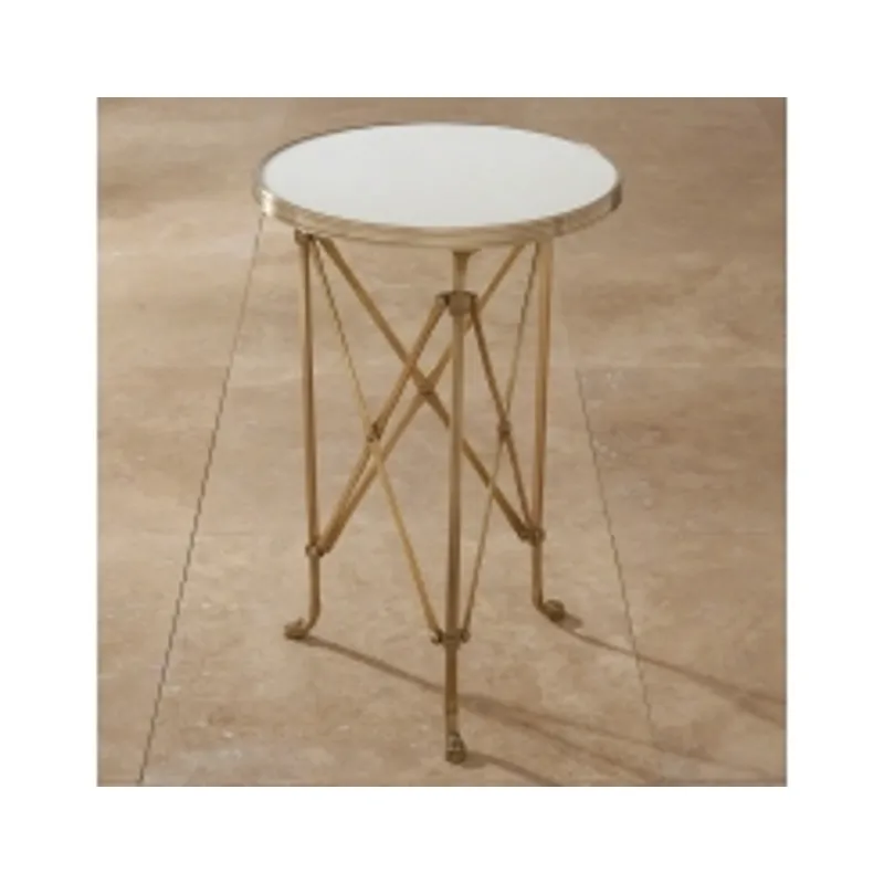 Directoire Table-Brass & White Marble
