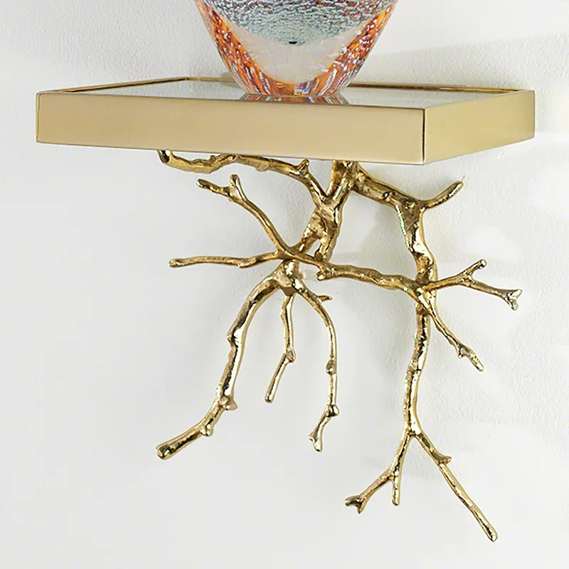 Twig Wall Bracket-Brass