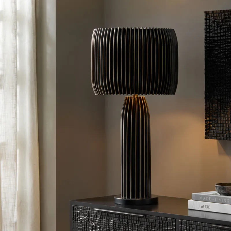 Crimp Table Lamp - Bronze