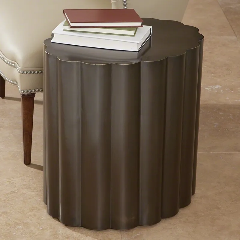 Fluted Table-Antique Bronze Finish