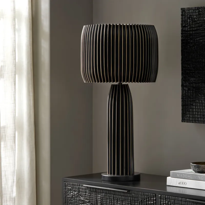 Crimp Table Lamp - Bronze