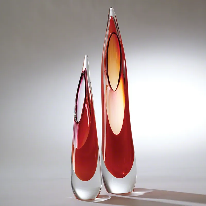 Stalagmite Vase-Fire-Lg