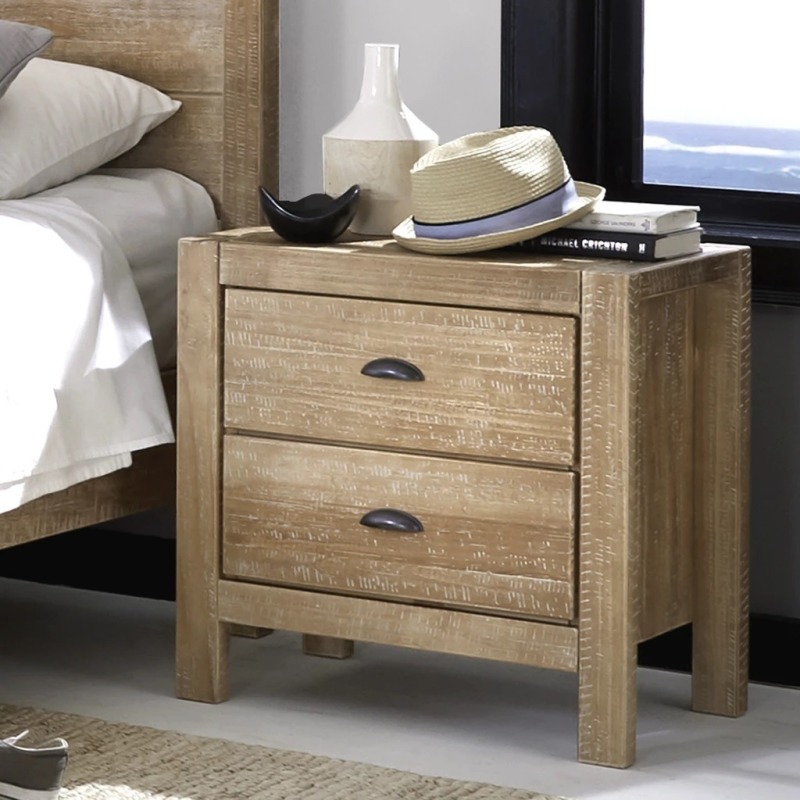 Montauk TwoDrawer Nightstand Driftwood MT0424 at Tomlinson Furniture
