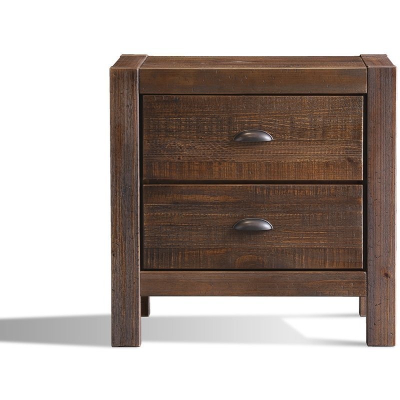Montauk TwoDrawer Nightstand Rustic Walnut MT0411 at Tomlinson Furniture