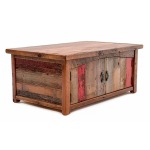 Back To The Barn 2 Drawer Coffee Table With Curved Door