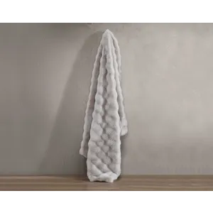 Bubble Fur Throw Gray 50&times;60