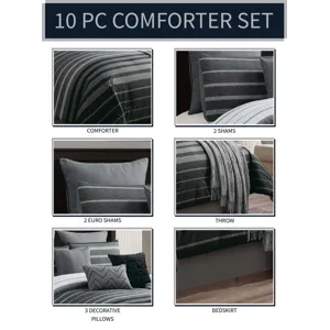Brennan 10 PC King Comforter Set