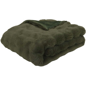 Bubble Fur Throw Green 50&times;60