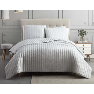 Mansfield Tan 3 PC Coverlet King