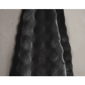 Bubble Fur Throw Black 50&times;60