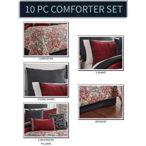 Stewart 10 pc King Comforter Set