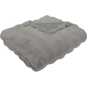 Bubble Fur Throw Gray 50&times;60