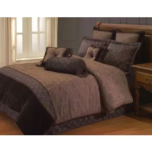Opulent Paisley 9 PC QN Comforter Set