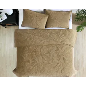 Marlena Gold 3 pc Queen Comforter Set