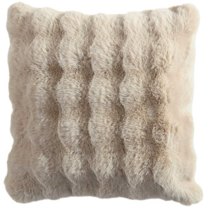 Bubble Fur Pillow Tan 20&times;20
