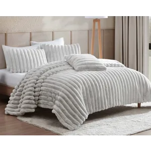 Ethan Gray 4 Pc Full/Queen Comforter Set
