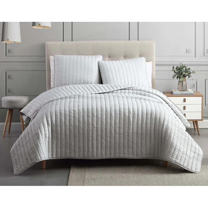 Mansfield Tan 3 PC Coverlet King