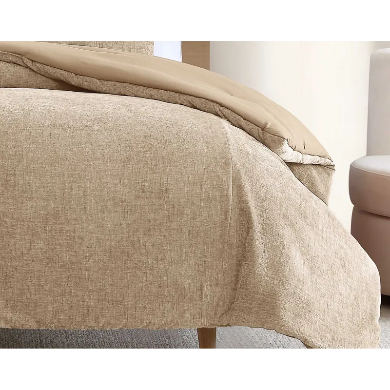 Niles Beige 3 pc King Comforter Set