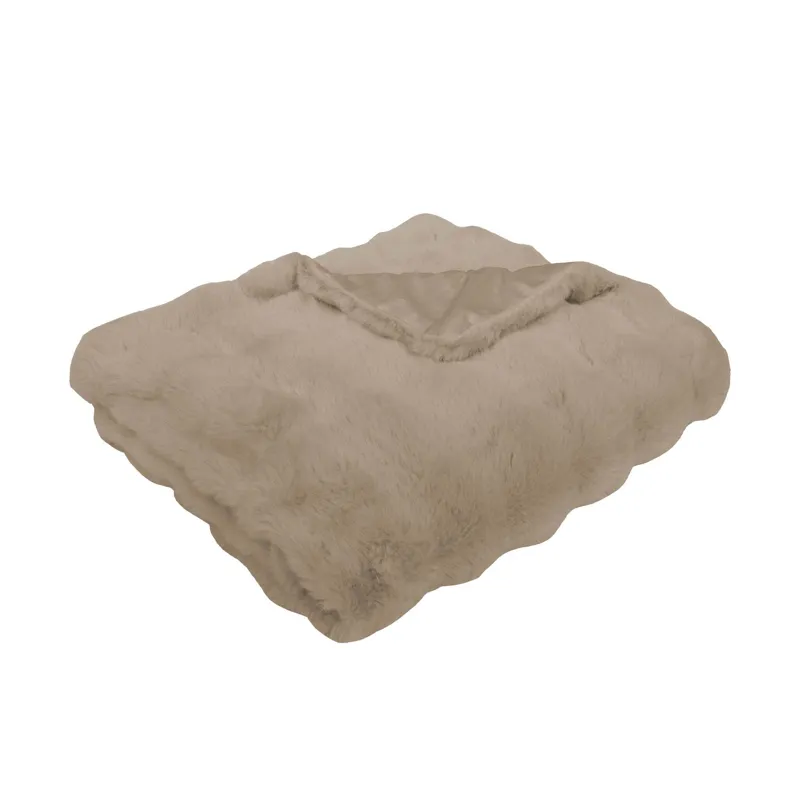 Bubble Fur Throw Tan 50&times;60