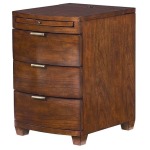 Bowfront Chairside Table - Cherry Finish