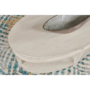 Serra-hamilton Oval Coffee Table-Classic White
