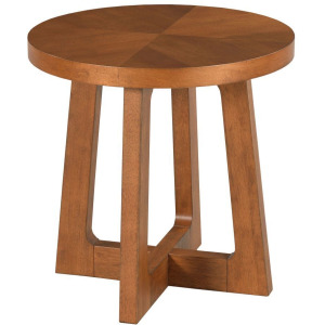 Archetype Roung End Table-Cinnamon