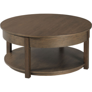Costa Way-hamilton Round Lift Top Coffee Table-Deep Brown