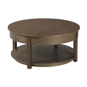 Costa Way-hamilton Round Lift Top Coffee Table-Deep Brown