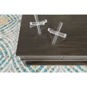 Serra-hamilton Rectangular Lift Top Drawer Coffee-Soft Black