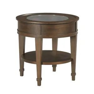 Structures Round End Table-Sable