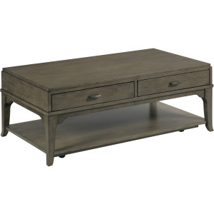 Nicolette-hamilton Rectangular Drawer Coffee Table(Casters-Charcoal