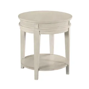 Serra-hamilton Round End Table-Classic White