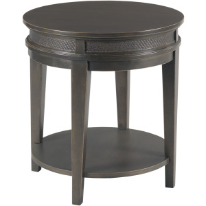 Serra-hamilton Round End Table-Soft Black