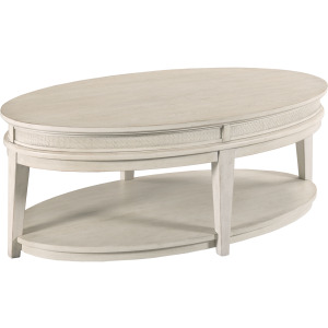 Serra-hamilton Oval Coffee Table-Classic White