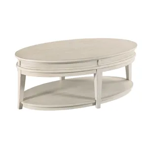 Serra-hamilton Oval Coffee Table-Classic White