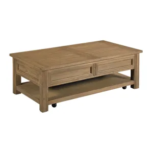 Providence Rectangular Drawer Coffee Table W/Casters