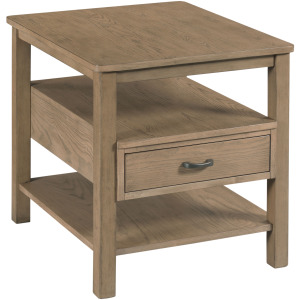 Costa Way-hamilton Rectangular Drawer End Table-Taupe