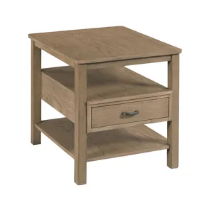 Costa Way-hamilton Rectangular Drawer End Table-Taupe