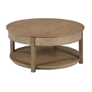 Costa Way-hamilton Round Lift Top Coffee Table-Taupe