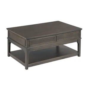 Serra-hamilton Rectangular Lift Top Drawer Coffee-Soft Black