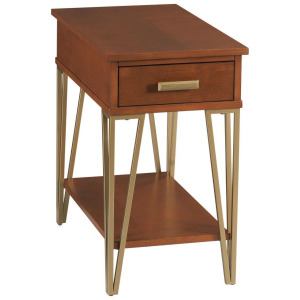 Chairsides Rectangular Chairside Table-Mahogany