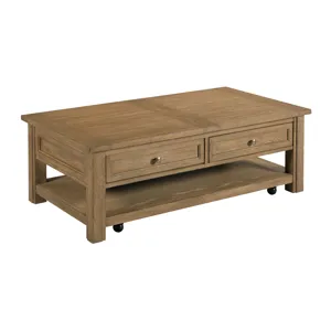 Providence Rectangular Drawer Coffee Table W/Casters