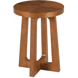 Archetype Round Accent Table-Cinnamon