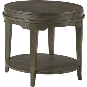 Nicolette-hamilton Oval End Table-Charcoal