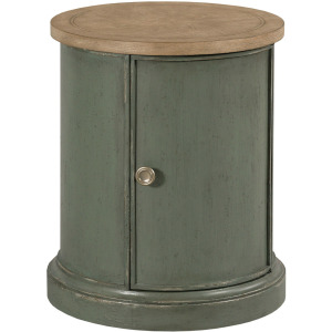 Chastain Woodfield Round Accent Table Green
